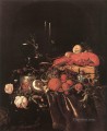 Bodegón con frutas flores vasos y langosta flor de Jan Davidsz de Heem